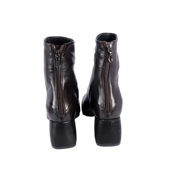 Ink ankle boots butter soft folded lther dark Brn - Picture 6 of 6